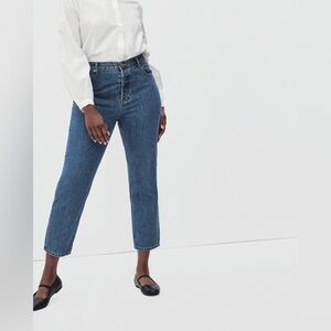 NWOT Everlane Curvy ’90s Cheeky® Jean 26 Ankle Medium Blue Wash